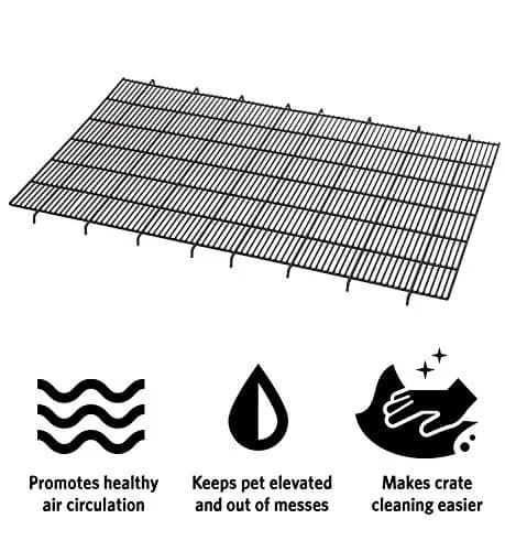 MidWest Homes for Pets Floor Grid for Dog Crate | Elevated Metal Floor Fits Midwest Models 1548U, 1548DDU, 1648U, 1648DDU, 748UP, 448, 448DD thumbnail 2