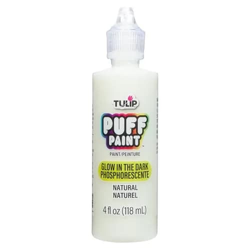 Tulip Puff Glow In The Dark Fabric Paint, 4 Fl Oz | Permanent, DIY & Notoxic Glow for Clothes thumbnail 1