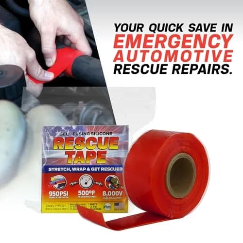 Bond It Rescue Tape Self-Fusing Silicone Repair Tape 3.05m (12 ft) Red | Seals Leaks, Insulates Wiring, Withstands 500°F thumbnail 6