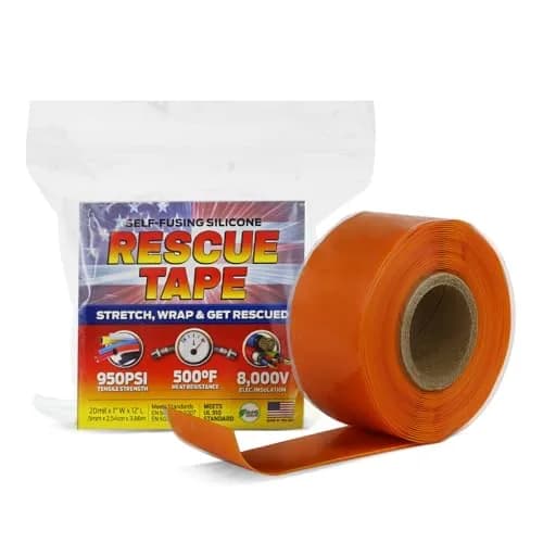 Bond It Rescue Tape Self-Fusing Silicone Repair Tape 2.54 cm x 3.66 m (1" x 12') Orange | Emergency Waterproof Sealant thumbnail 1
