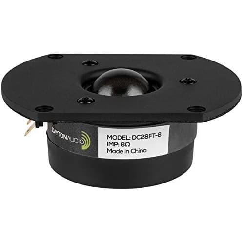 Dayton Audio DC28FT-8 1-1/8" Silk Dome Tweeter | Smooth High Frequencies for Car & Home Audio thumbnail 1