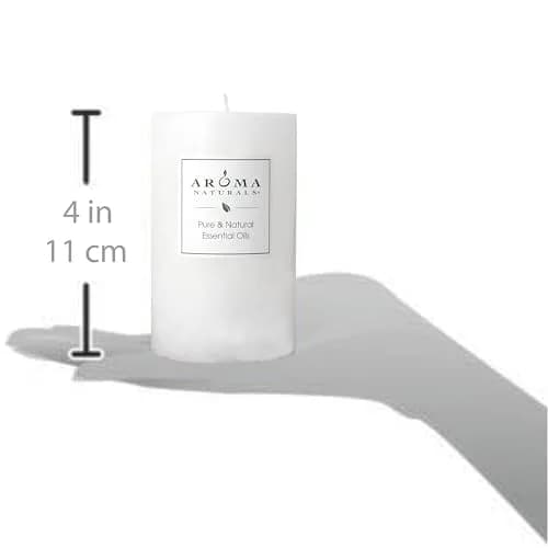 Aroma Naturals Patchouli & Frankincense Pillar Candle 6.4cm x 10.2cm | Natural Essential Oil Aromatherapy thumbnail 3