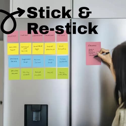 Post-it Super Sticky Notes, 3 x 3 in, Neon Fizz, 3 Pads, 45 Sheets/Pad | Vibrant Colors for Creative Reminders thumbnail 6