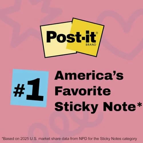 Post-it Super Sticky Notes, 3 x 3 in, Neon Fizz, 3 Pads, 45 Sheets/Pad | Vibrant Colors for Creative Reminders thumbnail 7