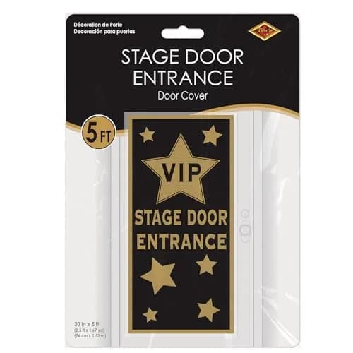 Beistle VIP Stage Door Entrance Door Cover | Celebrity Red Carpet Party Decor, 5' x 30" thumbnail 6