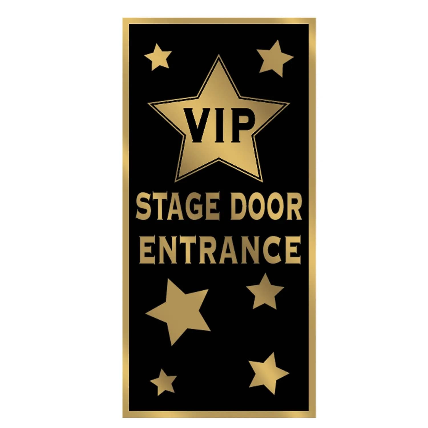 Beistle VIP Stage Door Entrance Door Cover | Celebrity Red Carpet Party Decor, 5' x 30" — VIP Stage Door
