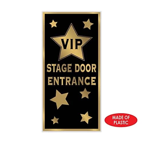 Beistle VIP Stage Door Entrance Door Cover | Celebrity Red Carpet Party Decor, 5' x 30" thumbnail 3