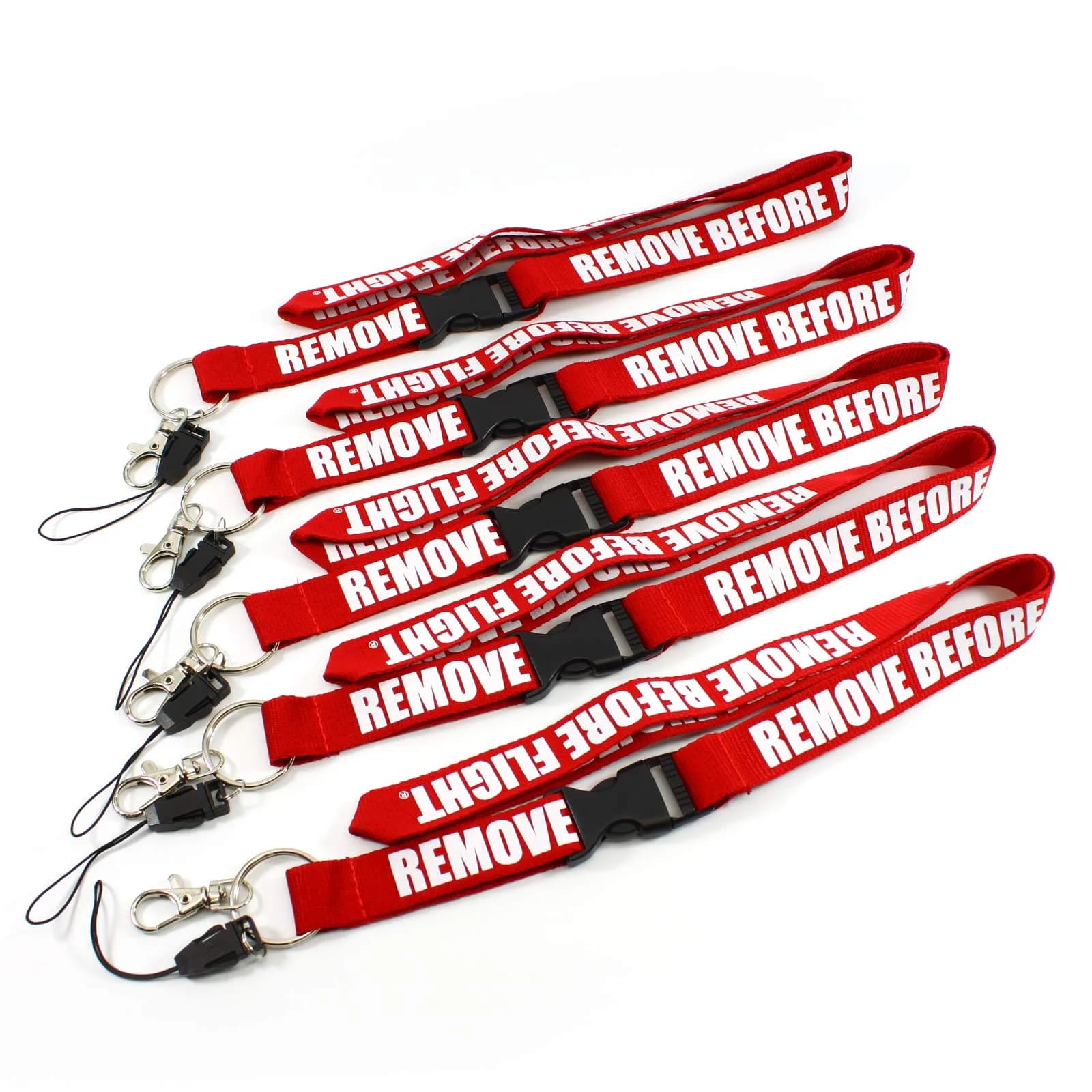 Rotary13B1 Remove Before Flight - Red Lanyard - 5 Pack | Aviation Warning Flags for House & Gym