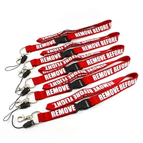 Rotary13B1 Remove Before Flight - Red Lanyard - 5 Pack | Aviation Warning Flags for House & Gym thumbnail 1