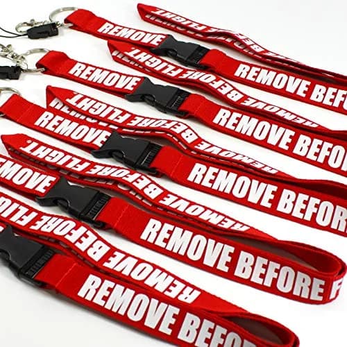 Rotary13B1 Remove Before Flight - Red Lanyard - 5 Pack | Aviation Warning Flags for House & Gym thumbnail 4