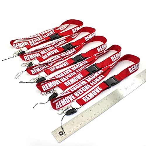 Rotary13B1 Remove Before Flight - Red Lanyard - 5 Pack | Aviation Warning Flags for House & Gym thumbnail 7