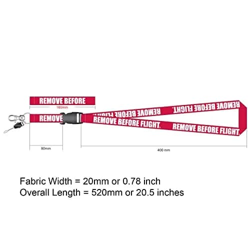Rotary13B1 Remove Before Flight - Red Lanyard - 5 Pack | Aviation Warning Flags for House & Gym thumbnail 9