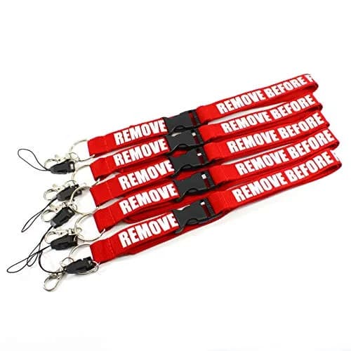 Rotary13B1 Remove Before Flight - Red Lanyard - 5 Pack | Aviation Warning Flags for House & Gym thumbnail 2