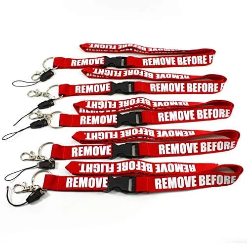 Rotary13B1 Remove Before Flight - Red Lanyard - 5 Pack | Aviation Warning Flags for House & Gym thumbnail 3