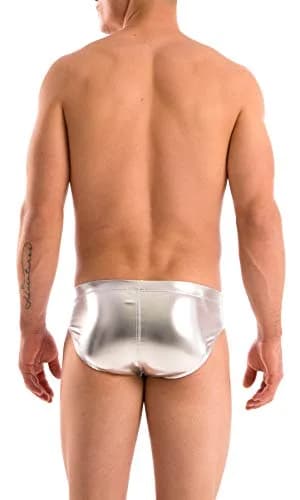 Gary Majdell Sport Liquid Silver Bikini Swimsuit Size Medium | Full Coverage, Quick Drying, Adult Men thumbnail 4