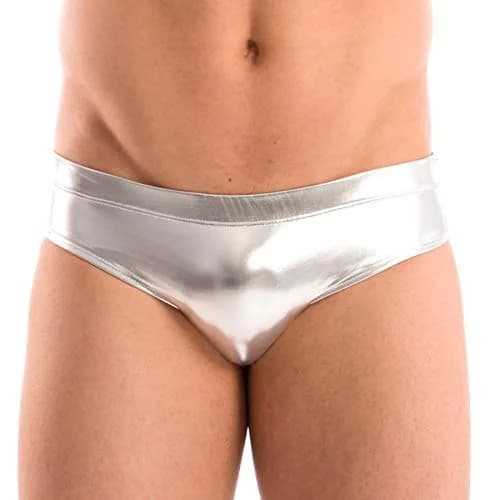 Gary Majdell Sport Liquid Silver Bikini Swimsuit Size Medium | Full Coverage, Quick Drying, Adult Men thumbnail 2