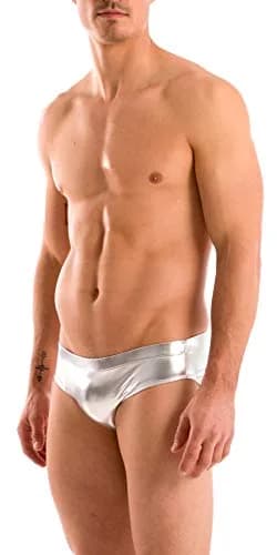 Gary Majdell Sport Liquid Silver Bikini Swimsuit Size Medium | Full Coverage, Quick Drying, Adult Men thumbnail 3