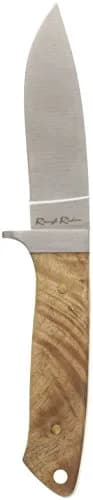 Rough Rider Drop Point Hunter | Full Tang Folding Knife 3.9" Blade, Wood Handle, Nylon Sheath thumbnail 1