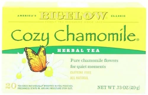 Bigelow Cozy Chamomile Herbal Tea 20-count | All-Natural, Caffeine-Free Relaxation (70-120 chars) thumbnail 1