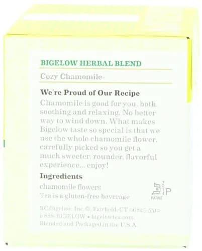 Bigelow Cozy Chamomile Herbal Tea 20-count | All-Natural, Caffeine-Free Relaxation (70-120 chars) thumbnail 4