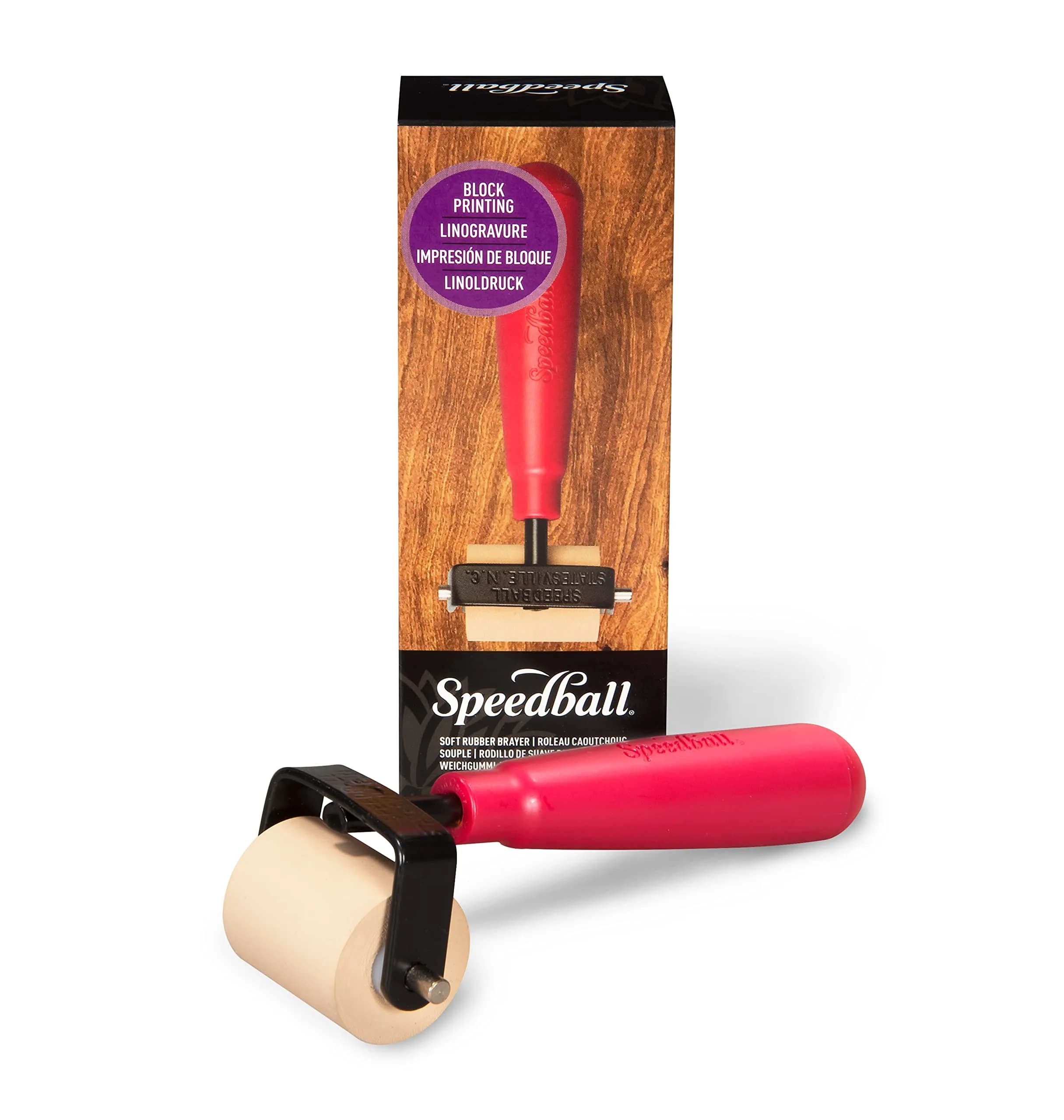 Speedball Soft Rubber Brayer 1.5-Inch | Even Ink Distribution for Block & Gel Printing - view 2