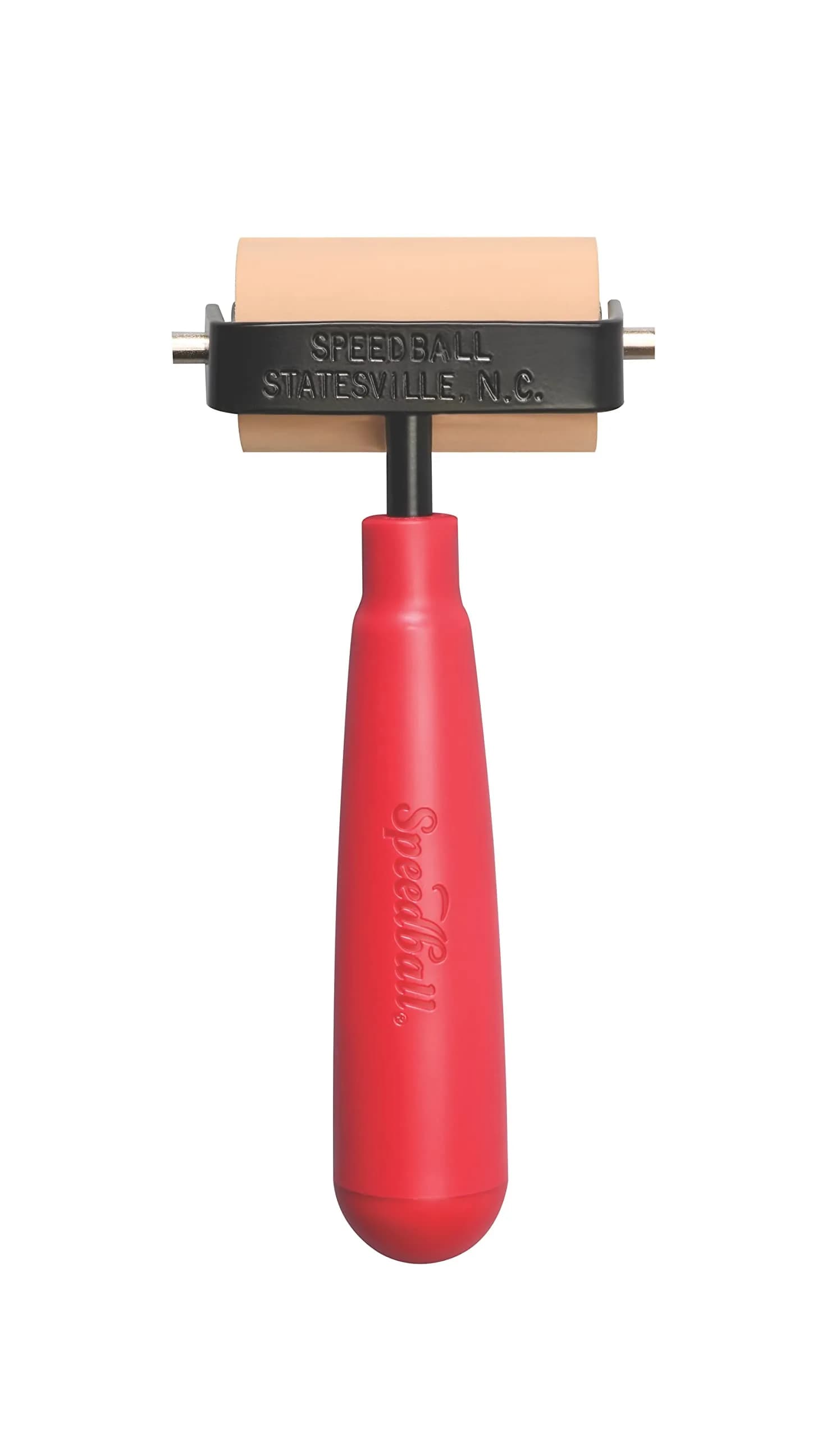 Speedball Deluxe Soft Rubber Brayer 6 Inches (15.24 cm) | Even Ink Distribution for Relief Printing — Brown / 2-Inch