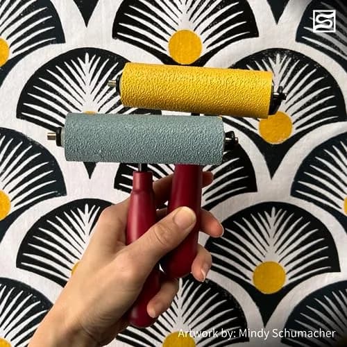 Speedball Soft Rubber Brayer 2.5-Inch | Printmaking Roller for Gel & Block Printing, Crafting thumbnail 9