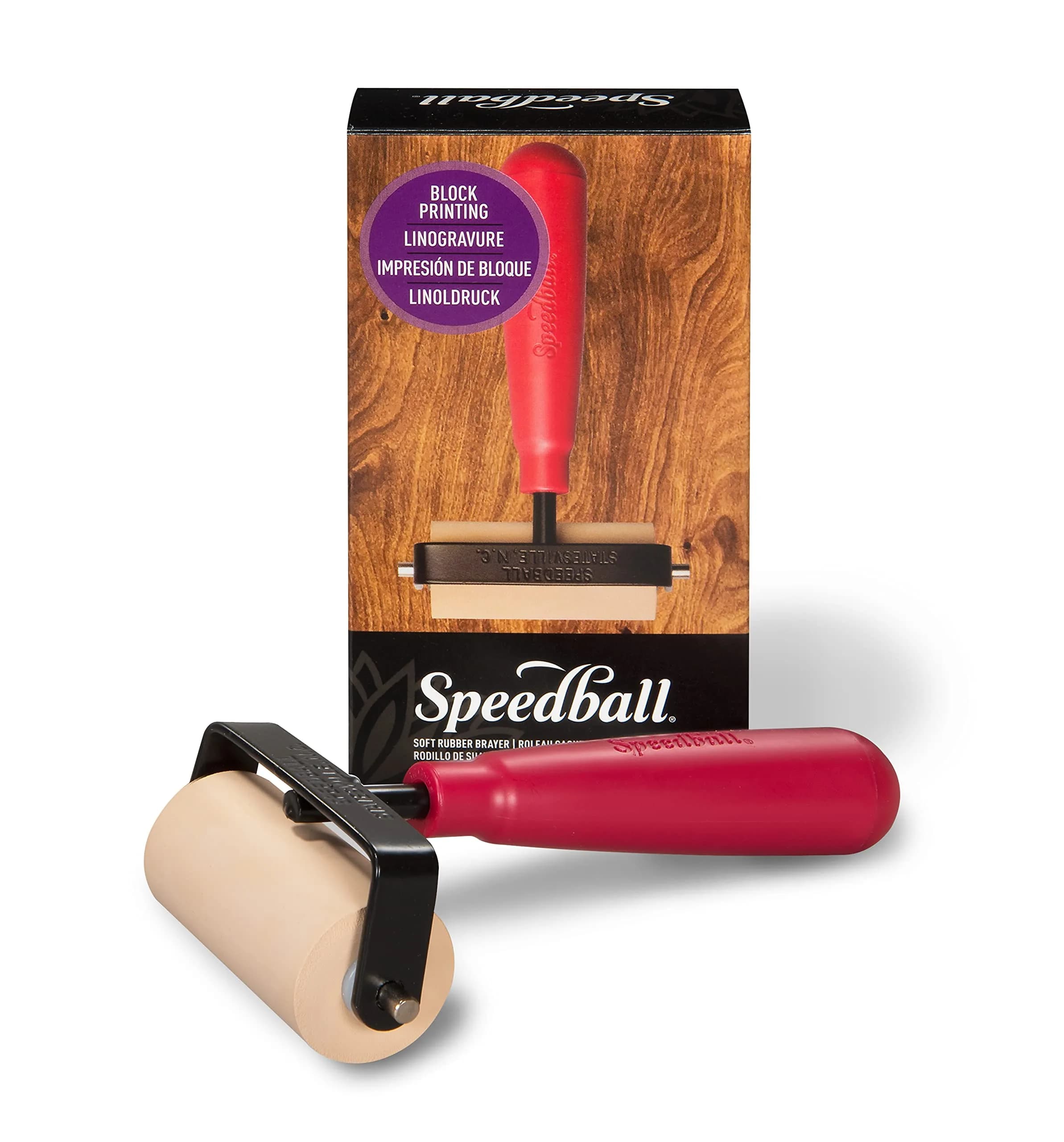 Speedball Soft Rubber Brayer 2.5-Inch | Printmaking Roller for Gel & Block Printing, Crafting - view 2