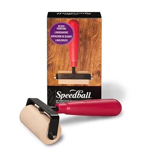 Speedball Soft Rubber Brayer 2.5-Inch | Printmaking Roller for Gel & Block Printing, Crafting thumbnail 2