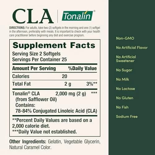 Nature's Bounty Tonalin CLA 1000mg | Supports Body Composition & Tone thumbnail 5