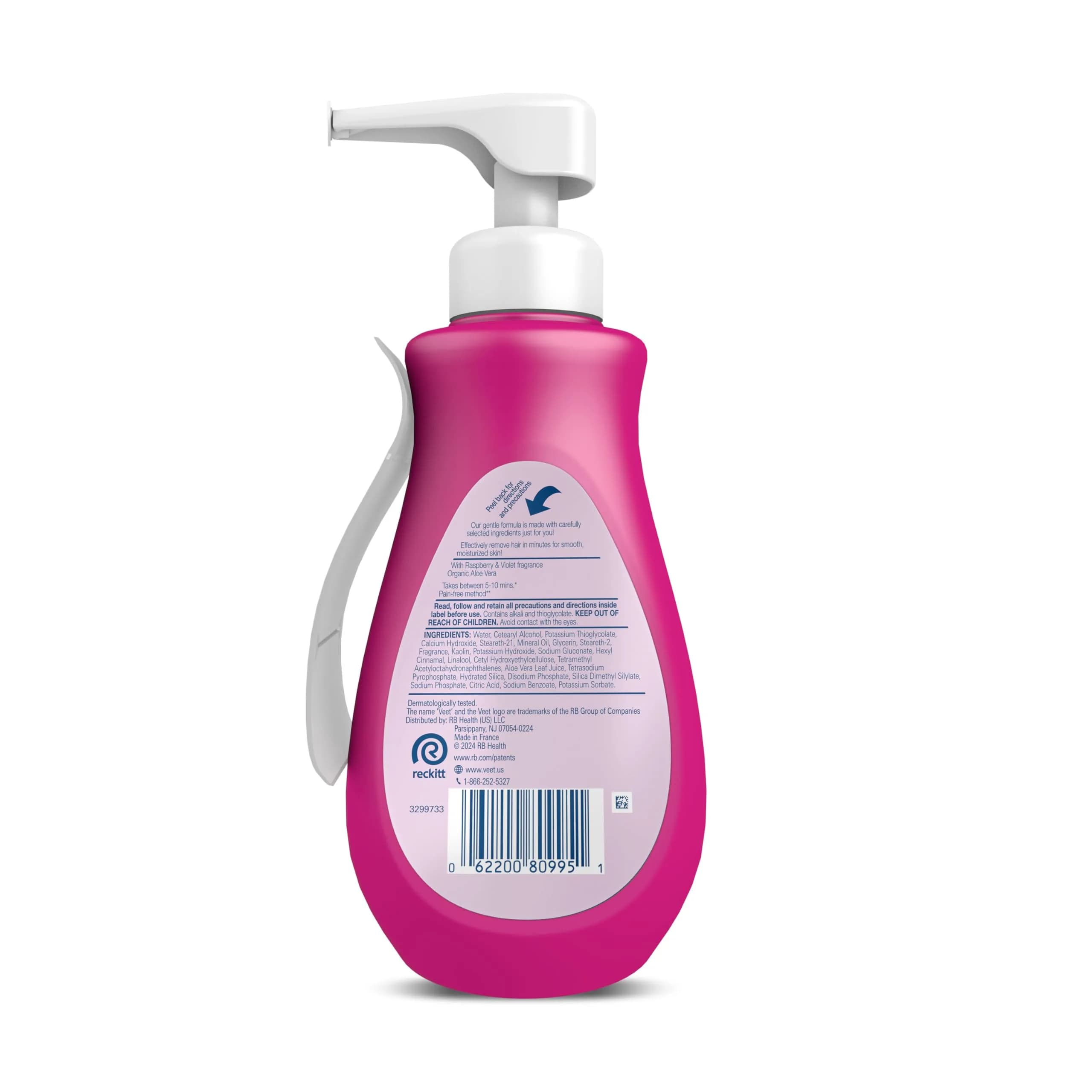 Veet Sensitive Skin Hair Removal Cream 400ml (13.5 Fl Oz) | Painless Bikini Hair Removal Gel - view 9