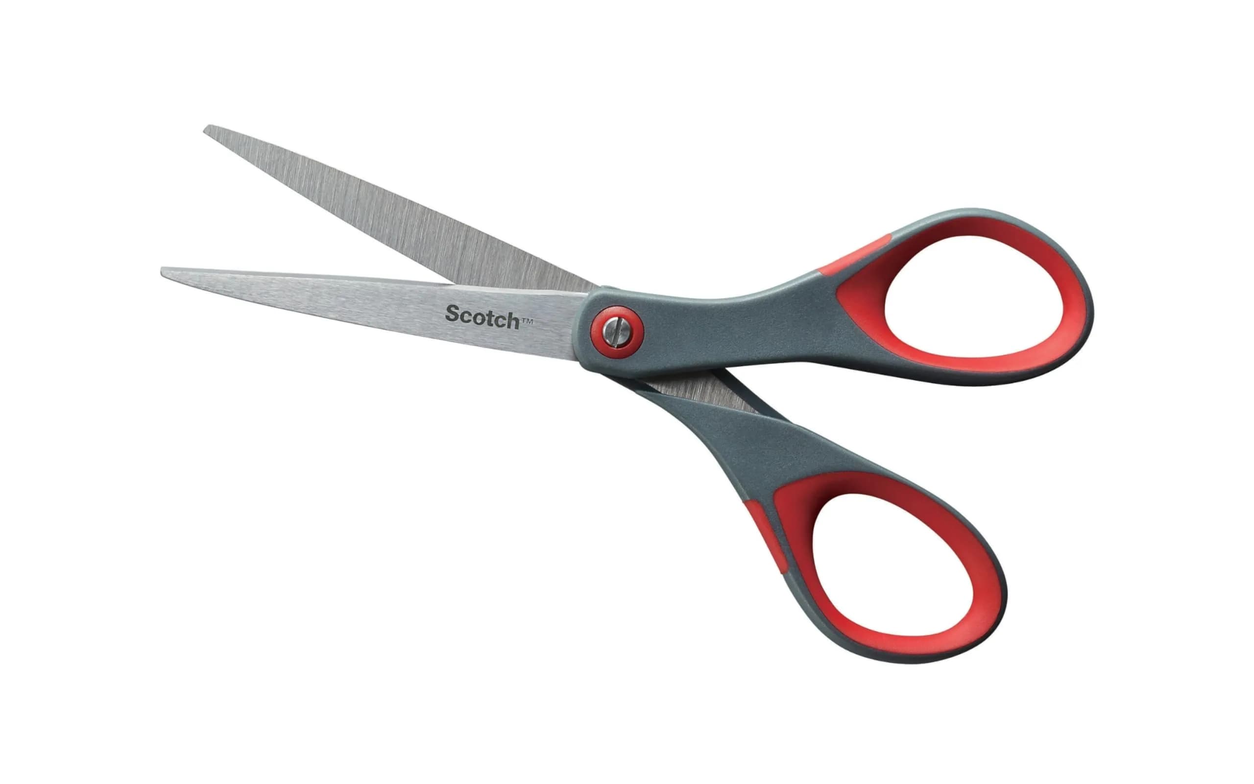 Scotch Precision Scissors 6-Inch Grey/Red | Sharp Blades for Everyday Crafting and Home Use - view 3