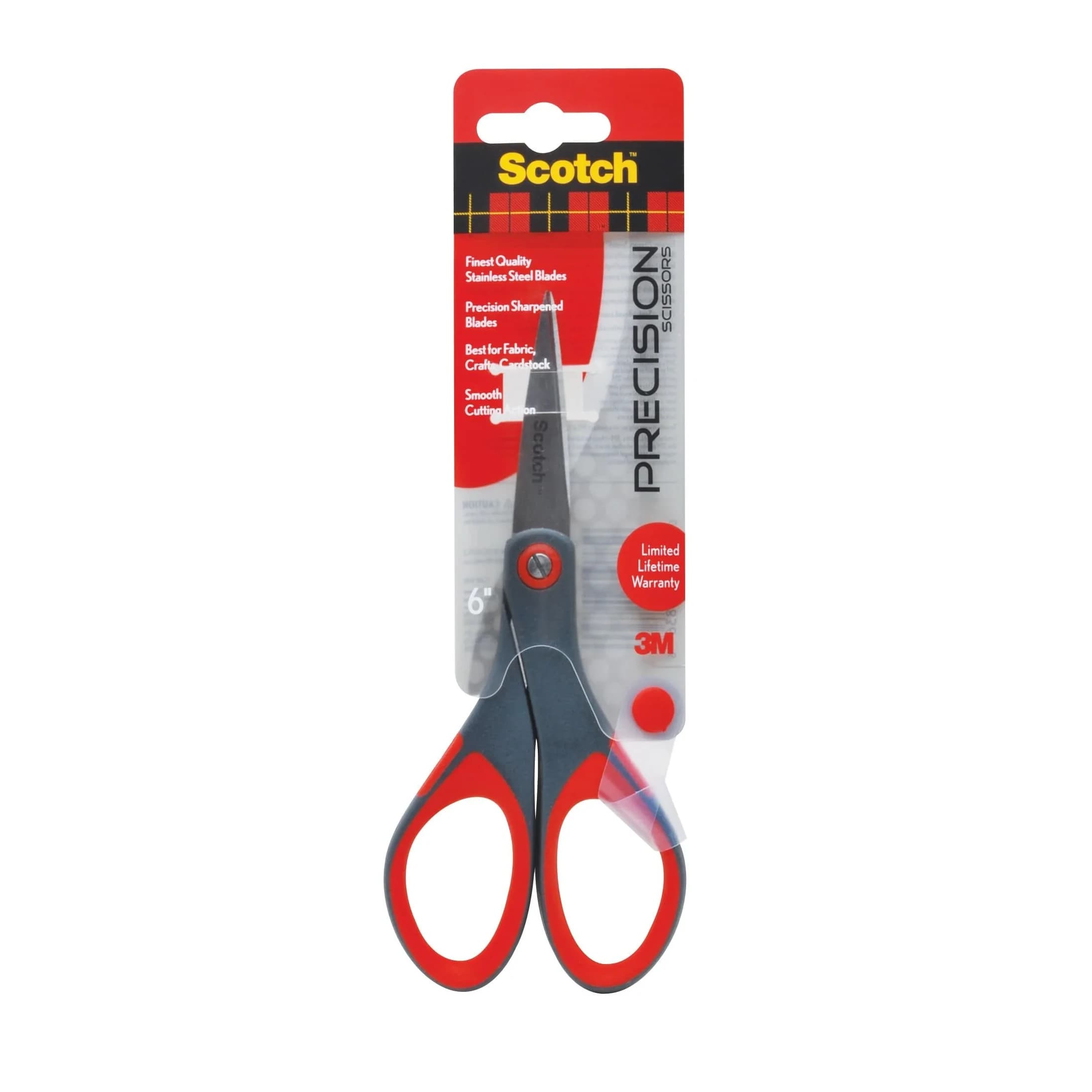 Scotch Precision Scissors 6-Inch (15.24 cm) | Professional Quality Stainless Steel Blades
