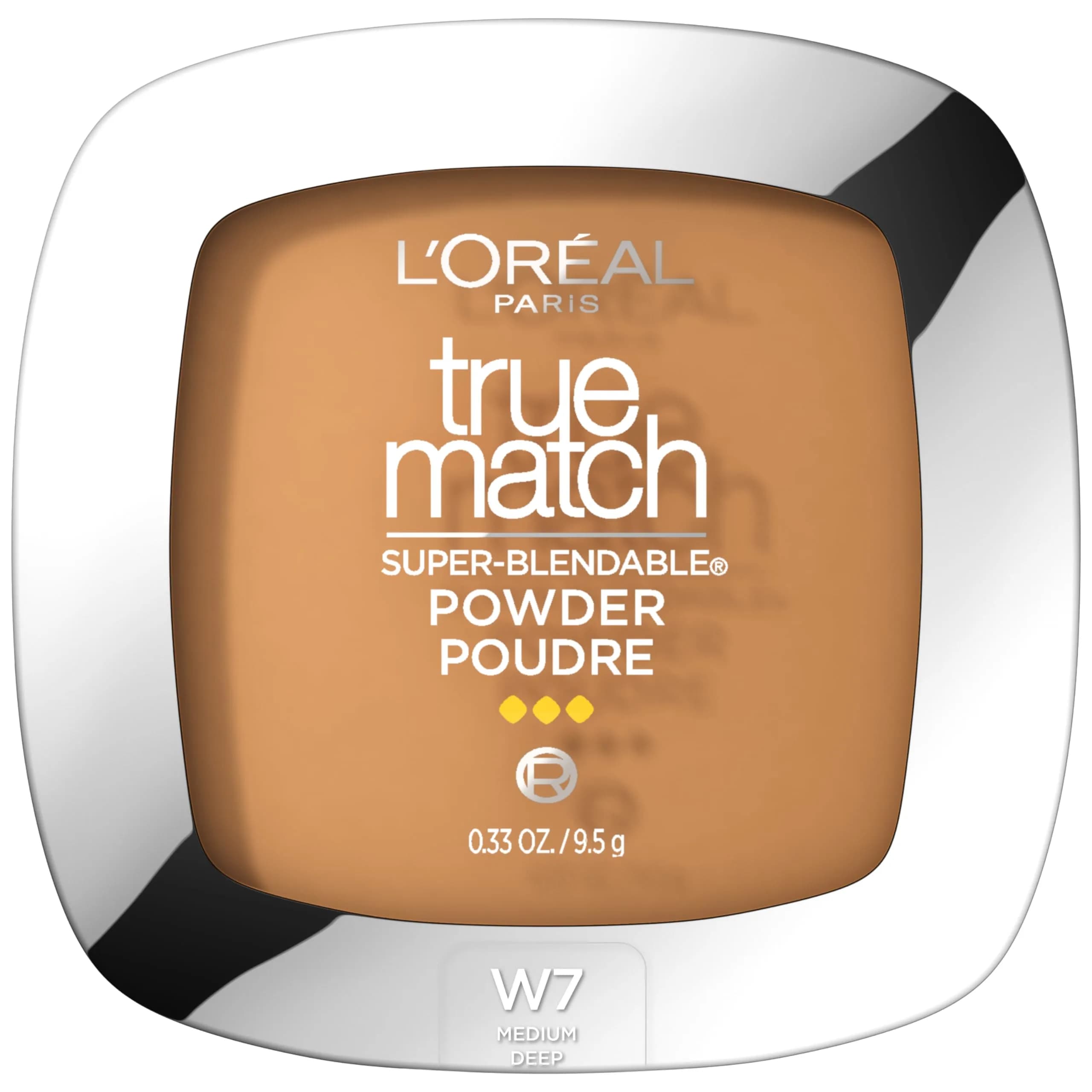L'Oreal Paris True Match Super Blendable W7 Medium Deep Oil-Free Powder Foundation - main product image