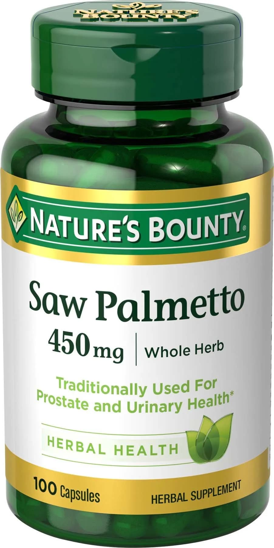 Nature's Bounty Saw Palmetto 450 mg | Supports Prostate & Urinary Health in Men