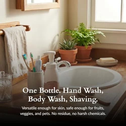 Plantlife Patchouli Foam Soap 250ml (8.5 Fl Oz) | Organic Hand & Body Wash with Aloe Vera thumbnail 4