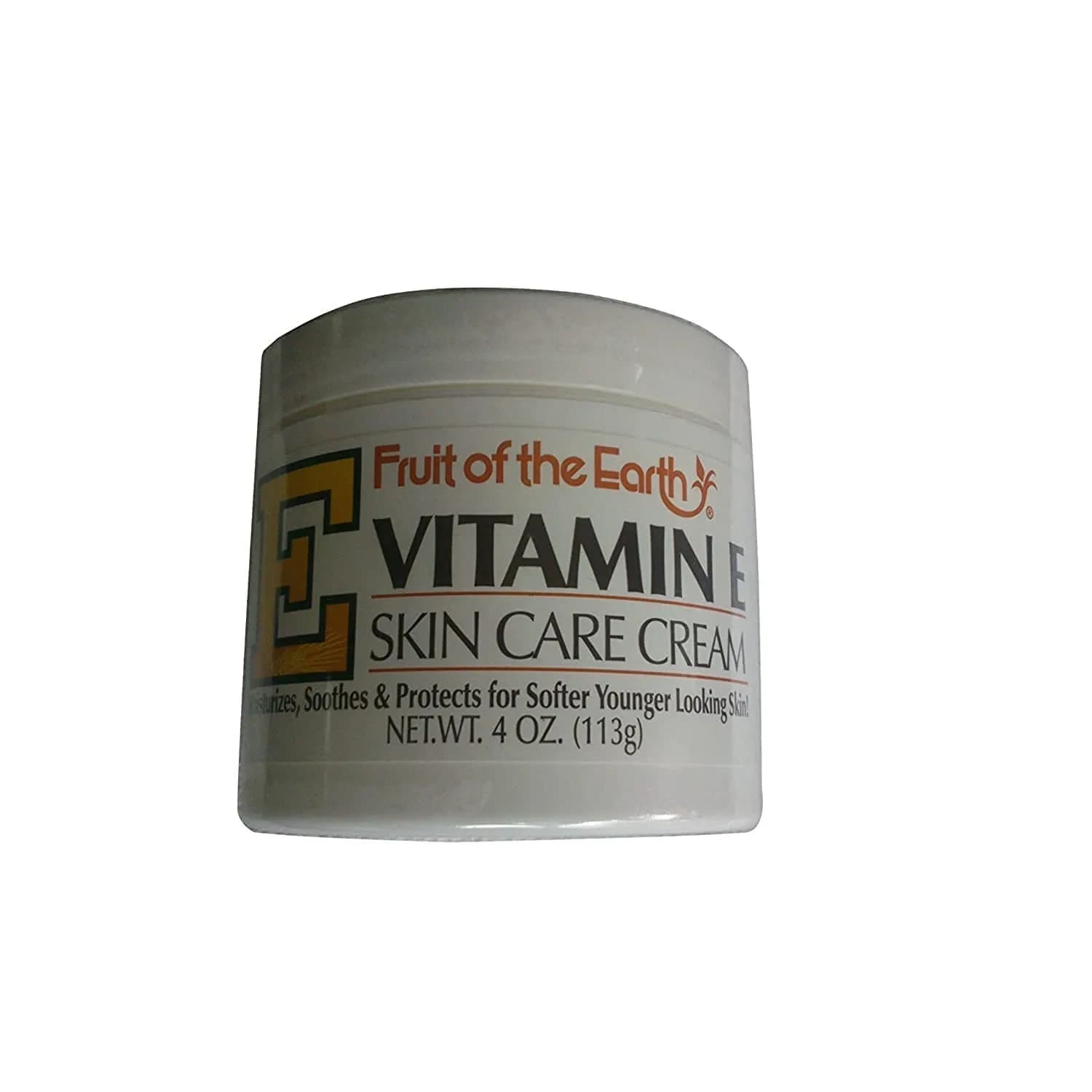 Fruit of the Earth Vitamin E Cream 113g (4 oz) | Soothing Moisturizer for Dry Skin — 4 Fl Oz