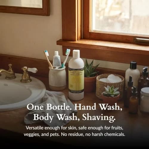 Plantlife Lemongrass Foam Soap Refill 473ml (16 Fl Oz) | Organic Aloe Vera & Essential Oils thumbnail 4