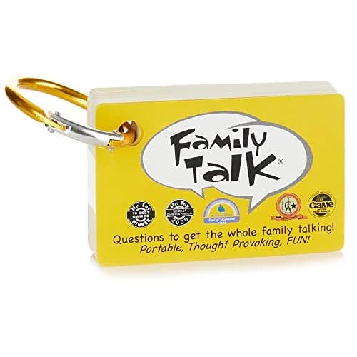 Continuum Games Family Talk, Portable Car Travel Conversation Game | 100 Questions for Hilarious Family Discussions thumbnail 1