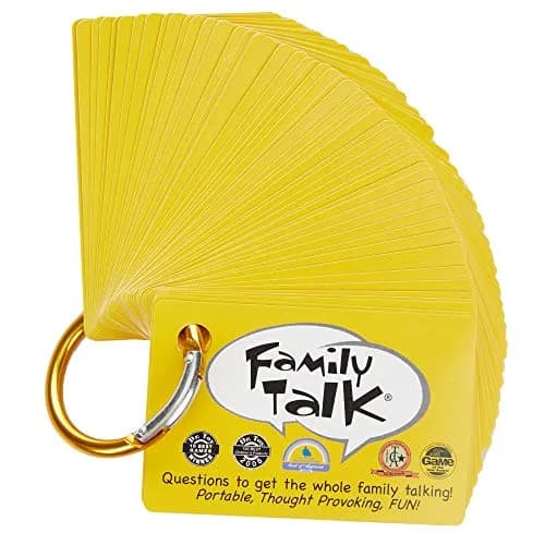 Continuum Games Family Talk, Portable Car Travel Conversation Game | 100 Questions for Hilarious Family Discussions thumbnail 4