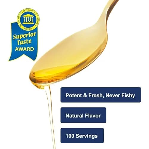 Carlson Cod Liver Oil Liquid 1100 mg Omega-3s Unflavored 500 mL (16.9 Fl Oz) | Heart, Brain, and Joint Health thumbnail 4