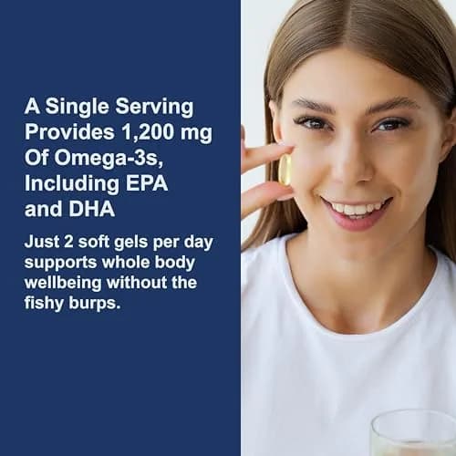 Carlson Super Omega-3 Gems, 1200 mg, Omega-3s, 100 + 30 Softgels | Supports Heart, Brain & Vision thumbnail 4