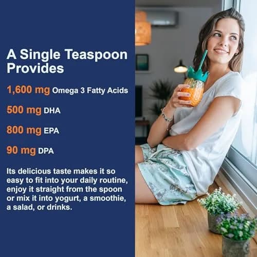 Carlson The Very Finest Fish Oil Liquid 200ml (6.7 Fl Oz) | 1600mg Omega-3s for Heart, Brain, Joints thumbnail 5