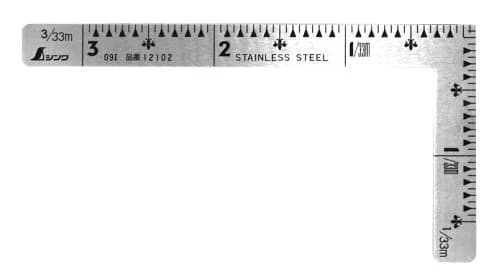Shinwa Sokutei 3D Stainless Steel Ruler 7.5 cm (3 Inches) | Precision Measuring & Cutting Tool thumbnail 1