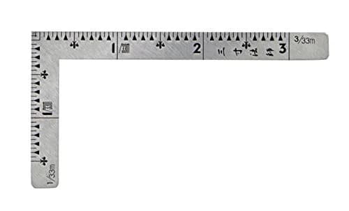 Shinwa Sokutei 3D Stainless Steel Ruler 7.5 cm (3 Inches) | Precision Measuring & Cutting Tool thumbnail 3