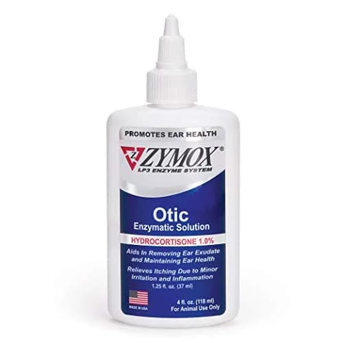 Zymox Otic Enzymatic Solution for Dogs and Cats 120ml (4 Fl Oz) | Soothes Ear Infections & Itch Relief thumbnail 1