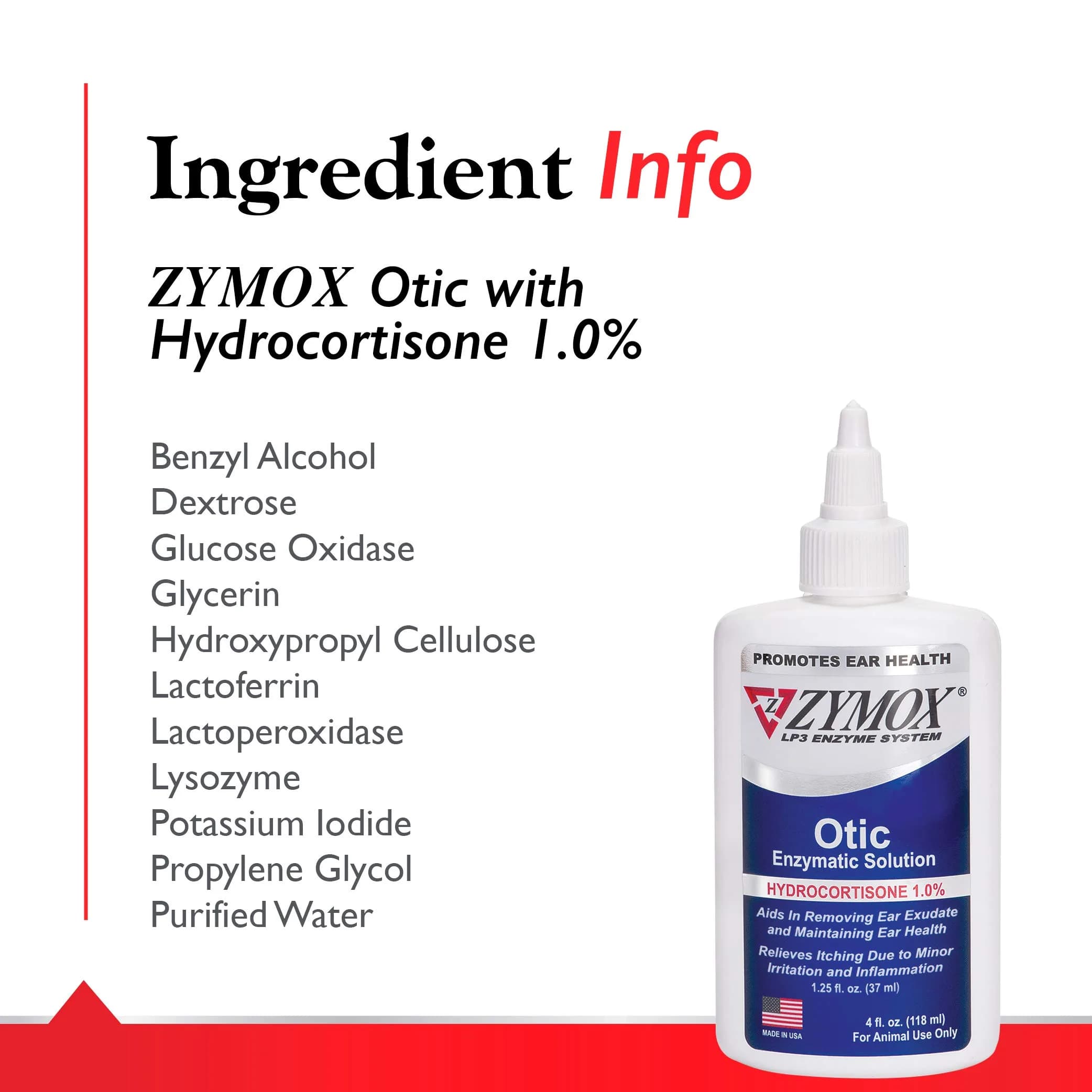 Zymox Otic Enzymatic Solution for Dogs and Cats 120ml (4 Fl Oz) | Soothes Ear Infections & Itch Relief - view 4