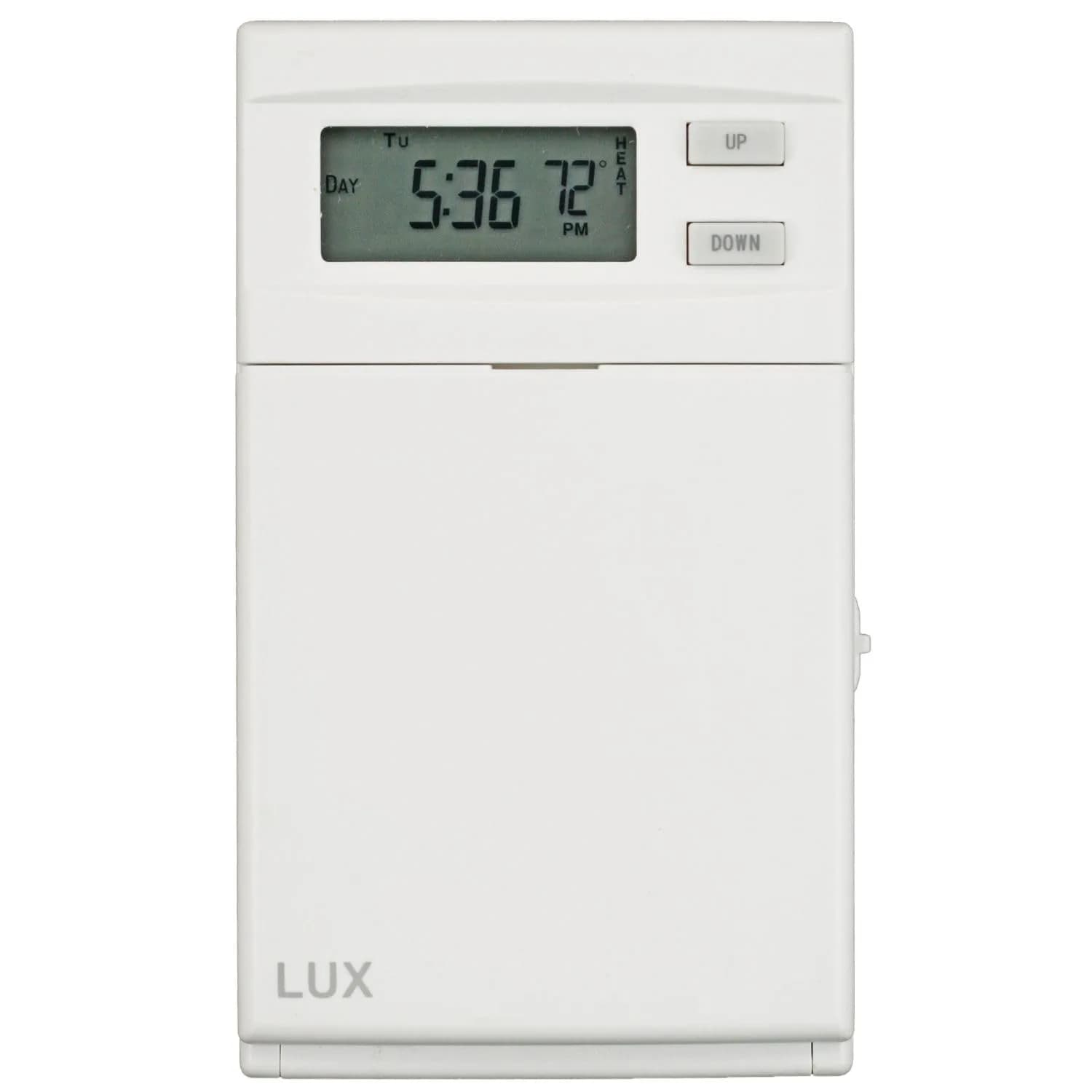 LUX ELV4 Programmable Line Voltage Thermostat | 5/2-Day Heating Control, Wall Mount, 120/240V - main product image