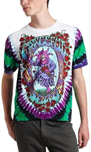 Liquid Blue Grateful Dead Seasons of the Dead Tie Dye T-shirt, Multi, X-Large US | Psychedelic Music Band Tee thumbnail 1