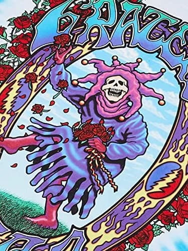 Liquid Blue Grateful Dead Seasons of the Dead Tie Dye T-shirt, Multi, X-Large US | Psychedelic Music Band Tee thumbnail 3